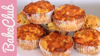 Pizza Muffins  BakeClub [upl. by Sremlahc495]