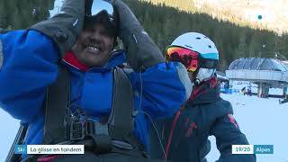 Séjour adapté PMR enfants à la montagne  Handiski  Vacances handicap Savoie reportage France 3 [upl. by Ayamat]