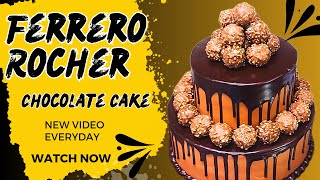 How to Make Ferrero Rocher Chocolate Cake  Nutella Mousse Cake  machanskitchen [upl. by Ynattirb943]