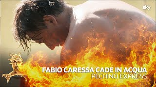 Fabio Caressa cade in acqua  Pechino Express [upl. by Shandeigh854]