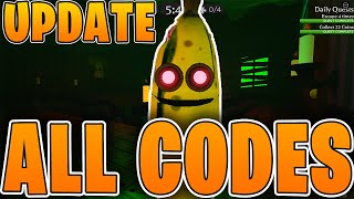 ALL Codes For BANANA EATS BANANA EATS HALLOWEEN UPDATE Roblox [upl. by Phylis]