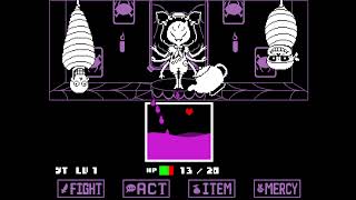 Muffet Fight  Pacifist Route  TSUNDERSWAP [upl. by Ioves377]