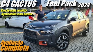 Citroen C4 CACTUS FEEL PACK 2024  Test drive e todos os detalhes  Avaliação completa e opcionais [upl. by Gardener]