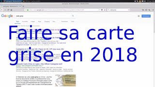 Carte grise 2018 [upl. by Nadnarb]