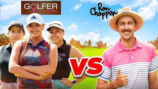 Ron vs Golfer Girls at Windaroo Lakes Golf Club [upl. by Adlecirg]