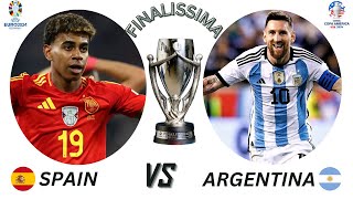 Epic Showdown Argentina vs Spain Finalissima Highlights [upl. by Nomsed320]