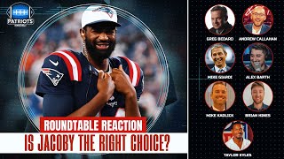 Patriots Making MISTAKE Starting Jacoby Brissett Over Drake Maye  Patriots Roundtable [upl. by Dowell89]