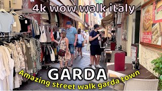 Garda  Garda street Walking Tour  Gardasee 2023  Italy 4k HDR WALKING TOUR Lago di Garda italia [upl. by Yseulte]