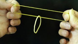 Crazy Rubber Band Magic Trick That You Can Do [upl. by Danae]