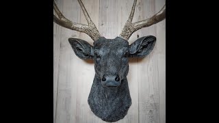 Customized faux taxidermy deer head wall mount [upl. by Maril]