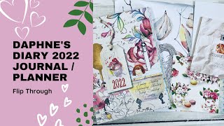 NEW Daphnes Diary 2022 Journal  Planner  Agenda  Flip Through  Tip For Free Printables [upl. by Ham]