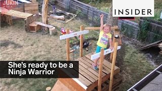 This 5yearold is ready for American Ninja Warrior [upl. by Ecyak460]