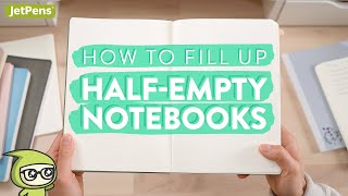 How To Fill Up Half Empty Notebooks ✨📓 [upl. by Atinej]