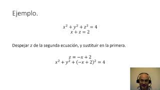 Intersección de superficies parametrización de curvas [upl. by Tinaret]