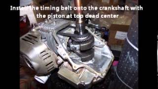 Replacing the Timing Belt on a Honda GCV160 motor [upl. by Moon]