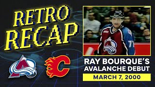 2000 Ray Bourque makes his Avs debut  Retro Recap [upl. by Javed787]