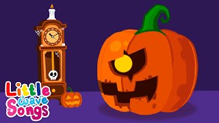 Hickory Dickory Dock Halloween  Kids Halloween Music  Kids Song  Little Wave Songs  Baby Coco [upl. by Flyn]