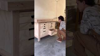 How to Make a Workbench with Plywood and 2x4’s woodworking [upl. by Chelsae]