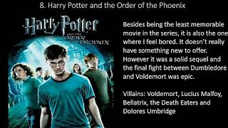 Ranking the Harry Potter Franchise Worst to Best [upl. by Adelia]