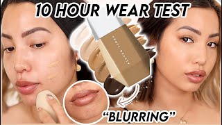 NEW FENTY BEAUTY EAZE DROP BLURRING SKIN TINT  10 HR WEAR TEST REVIEW [upl. by Twyla]