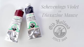 Scheveningen Violet vs Dioxazine Mauve [upl. by Vey]