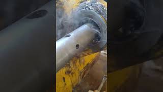 Lathe and repair Tilt Bracket Excavator Ep 06  Long Machinery [upl. by Alorac]