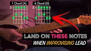 Land on THESE notes when improvising lead guitar  Guitar Lesson  EP527 [upl. by Amri]