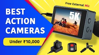 Best Action Camera Under 5000 to 10000 🔥 4k Camera for Vlogging 2024  Best Camera for MotoVlogging [upl. by Ena]