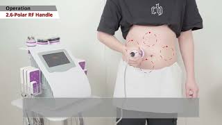 How To Use 6 In 1 Unoisetion Cavitation Machine Lipo Laser 5MW Diode Laser Weight Loss [upl. by Alderson13]