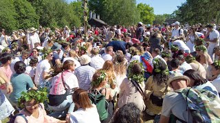 Swedish Midsummer Celebration in Stockholm  Midsommar 2022 Skansen Uncut [upl. by Held]