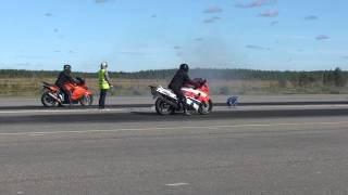 BMW K1300S 14 mile acceleration [upl. by Eirased255]