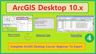 ArcMap Tutorial Geocoding Measuring and DataFrame Properties  ArcGIS Course  4  GISSchools [upl. by Rupert255]