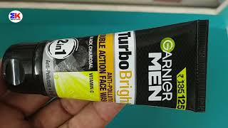 Garnier Men Turbo Bright Face wash  Garnier Men Face wash Uses Benefits Dosage Review in Hindi [upl. by Dygert488]