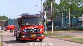 21052011 Aankomst verschillende brandweervoertuigen bij brandweerwedstrijden Drachten [upl. by Krause625]