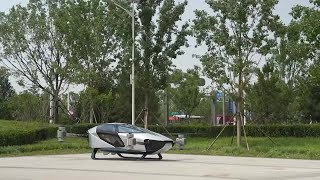 Xpengs flying car takes test flight in China  REUTERS [upl. by Waldos327]