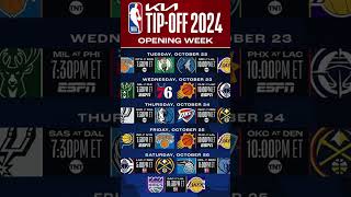 2024 Tip Off Schedule [upl. by Llain]