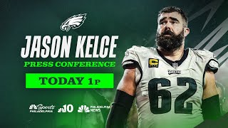 Jason Kelce Eagles press conference  Today at 1pm [upl. by Idnat]