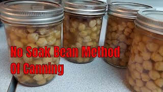 No soak Garbanzo Bean Pressure Canning Recipe [upl. by Sheaff332]