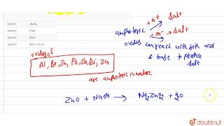 Which is amphoteric in nature [upl. by Fergus]