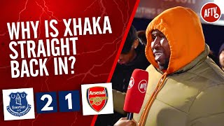 Everton 21 Arsenal  Why Is Xhaka Straight Back In Stricto Rant [upl. by Essenaj]