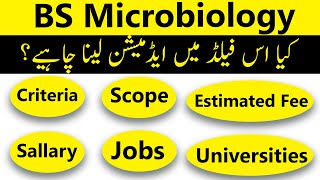 BS Microbiology in Pakistan Eligibility Duration Scope Jobs Fees and More [upl. by Nytsyrk]