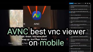 터치지원되는 AVNC 로 모바일 vnc viewer 앱 종결 [upl. by Kaehpos]