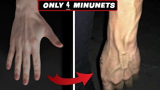 get veiny hands permanently in 4 minutes  step by step [upl. by Marigolda10]