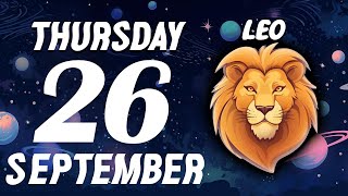 LEO ♌ THIS WILL HAPPEN BETWEEN THE TWO OF YOU😱 HOROSCOPE FOR TODAY September 26 2024 ♌ [upl. by Opiuuk975]