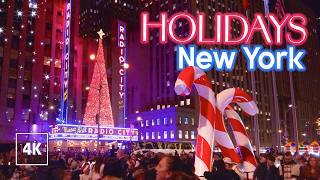 New York Christmas Videos 🎄 Experience the NYC Holiday Vibes [upl. by Haleak134]