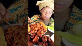 ASMR EATING NOODLES NO TALKING ASMR FRIED CHICKEN SPICY MUTTON CURRY AND EATING WITH HANDS ASMR [upl. by Yaeger]