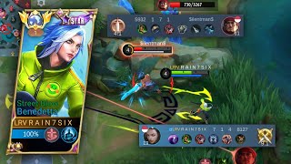 BENEDETTA EASY CONTROL LANE  FAST ROTATION  Mobile Legends BangBang [upl. by Notsecnirp384]