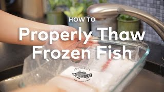 How to Properly Quick Thaw Frozen Fish [upl. by Arman]