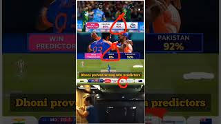 Dhoni Proved wrong win predictors  Thala for a reason  MS Dhoni shorts cricket viralvideo [upl. by Laughry]