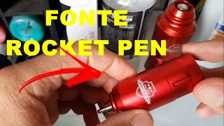 FONTE PORTÁTIL DA ROCKET PEN DEU RUIM [upl. by Pansir]